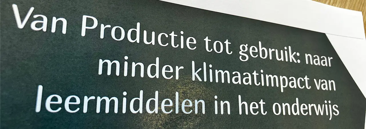 Noordhoff blij met MEVW-rapport: eindelijk harde cijfers rondom duurzaamheid in lesmateriaal